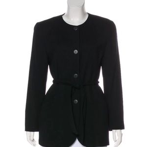 Christian Dior Wool Crew Neck Blazer